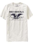 Old Navy Mens &quot;american Heritage&quot; Tees - Sea Salt Plaid