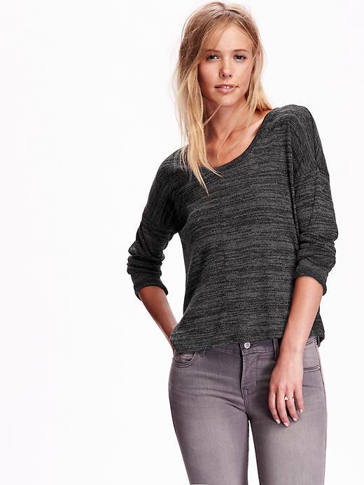 Old Navy Lightweight Sweater Knit Tee Size L Tall - Black