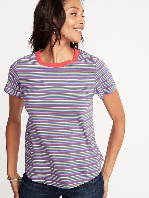 Everywear Striped Tee For Women