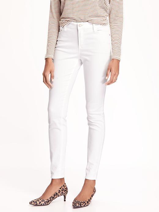 Old Navy Mid Rise Rockstar Ankle Jeans For Women - Bright White