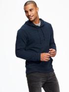 Old Navy Striped Pullover Hoodie For Men - In The Navy