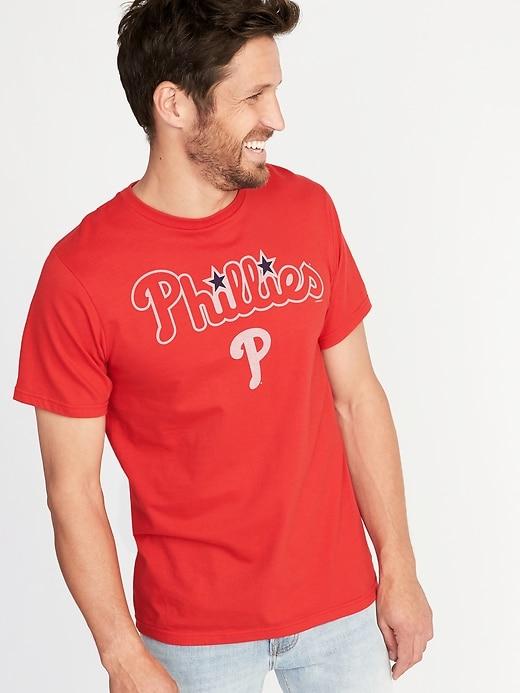 Old Navy Mens Mlb Team Graphic Tee For Men Philadelphia Phillies Size S