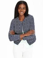 Old Navy Womens Jacquard Patterned Bomber Jackets - Bluetification