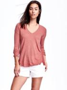 Old Navy Relaxed V Neck Sweater For Women - Spice Girl