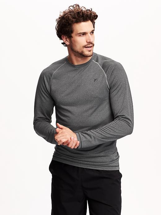 Old Navy Mens Double Knit Waffle Tee Size Xxl Big - Chrome Gray