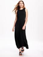 Old Navy Jersey Knit Maxi Dress For Women - Black