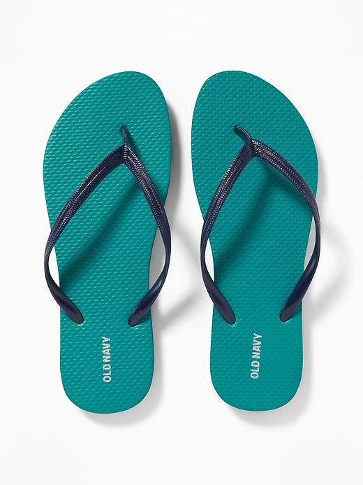 Pop-color Flip-flops For Women