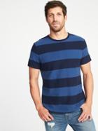 Old Navy Mens Heavyweight Terry-cloth Tee For Men Navy Stripe Size Xxl