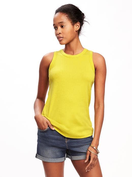 Old Navy Classic Semi Fitted Tank For Women - Out On A Lime