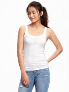 Old Navy Fitted Rib Knit Tank For Women - Bright White