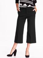 High-rise Wide-leg Cropped Trousers