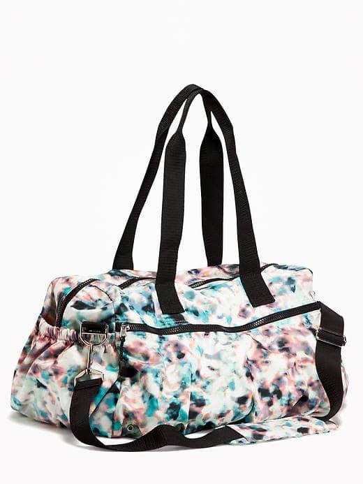 Old Navy Performance Active Duffle Bag For Women - Water Color Numbers