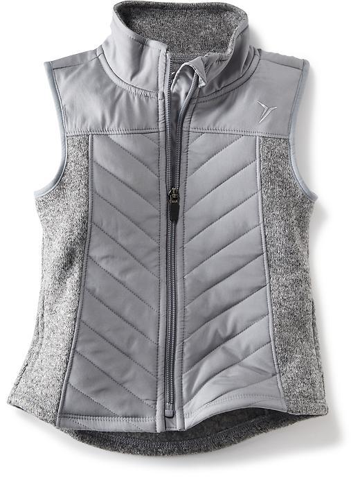Old Navy Quilted Fleece Vest - Grey Matter