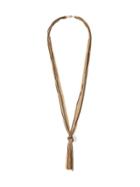 Old Navy Knotted Multi Strand Chain Necklace For Women - Bronze