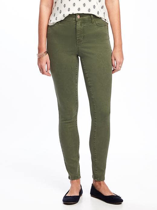 Old Navy High Rise Rockstar Skinny Jeans For Women - I Think Olive