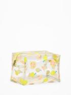 Old Navy Womens Clear Printed Cosmetic Bag For Women Lemons Size One Size