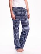 Old Navy Striped Knit Lounge Pants - Navy Stripe