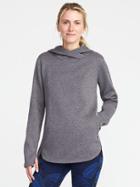 Old Navy Go Dry Fleece Pullover Hoodie For Women - Heather Gray