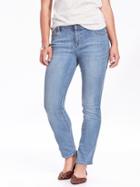 Old Navy Womens Mid-rise Curvy Straight Jeans For Women Acadia Size 00