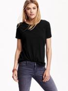 Old Navy Womens Crew Neck Tees Size Xs Tall - Blackjack
