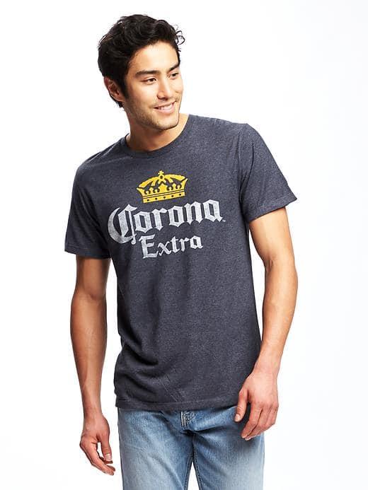 Old Navy Corona Extra Tee For Men - Navy Blue