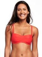 Old Navy Bandeau Swim Top For Women - Stop Light Nylon