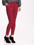 Old Navy Womens Mid Rise Fitted Pants Size 0 Regular - Red Velvet
