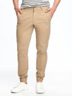 Old Navy Twill Built In Flex Joggers For Men - Shore Enough