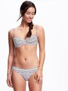 Old Navy Underwire Bikini Top For Women - White Multi