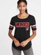 Old Navy Womens Nba Team Tee For Women Trailblazers Size Xs