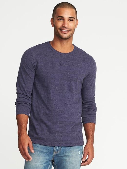 Old Navy Mens Soft-washed Slub-knit Tee For Men Iced Lavender Size M