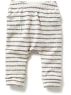 Old Navy Striped French Terry Leggings - Blue Ticking Stripe
