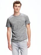 Old Navy Crew Neck Pocket Tee For Men - Heather Light Gray