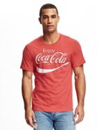 Old Navy Coca Cola Graphic Tee For Men - Heather Red