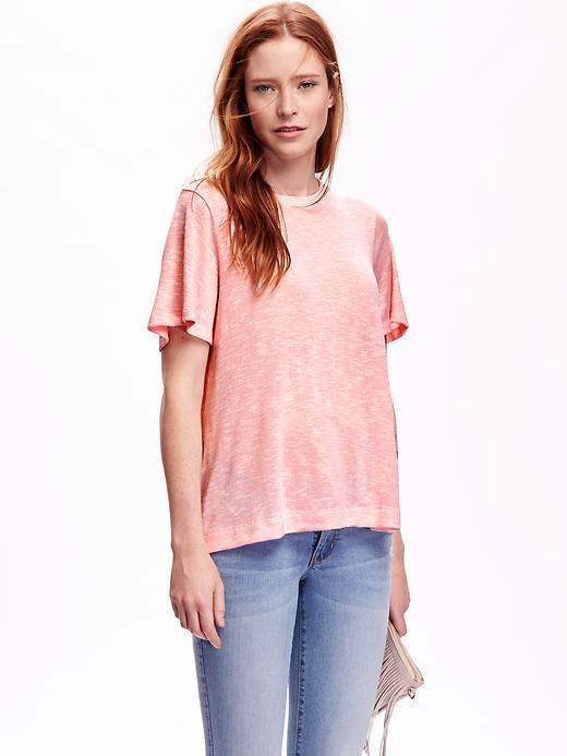 Old Navy Short Sleeve Swing Tee - Princess Peach