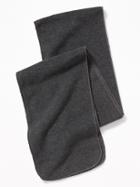 Old Navy Mens Go-warm Performance Fleece Scarf For Men Heather Gray Size One Size