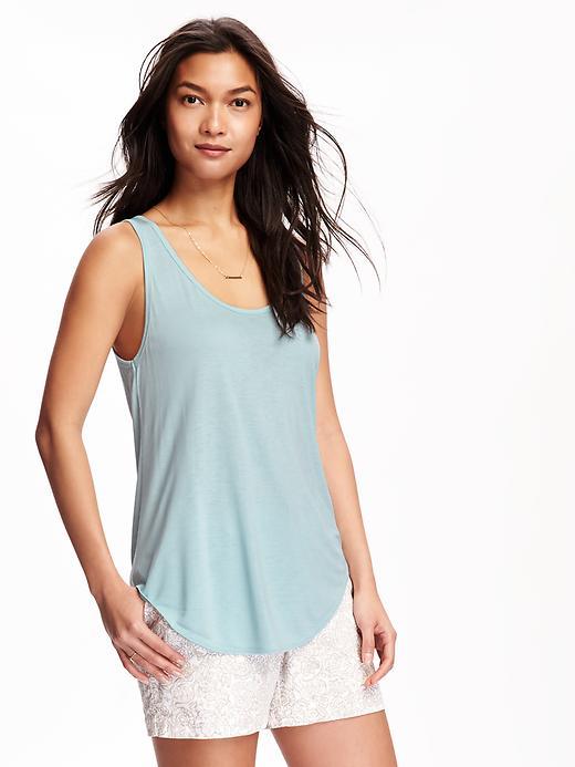 Old Navy Relaxed Curved Hem Scoop Neck Tank For Women - Point Break