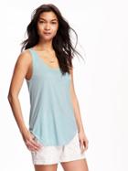 Old Navy Relaxed Curved Hem Scoop Neck Tank For Women - Point Break