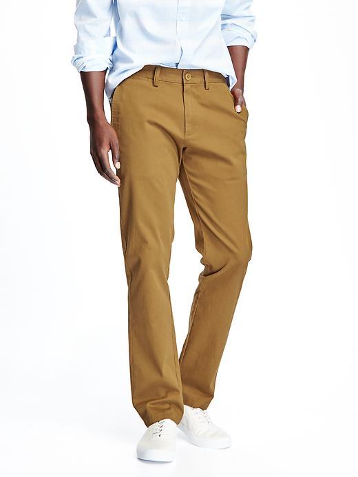 Old Navy Ultimate Slim Built In Flex Khakis For Men - Bandolier Brown