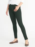 Old Navy Womens Mid-rise Built-in Sculpt Ponte-knit Pixie Ankle Pants For Women Forest Canopy Size 4