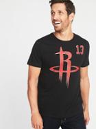 Old Navy Mens Nba Team-player Graphic Tee For Men Houston Rockets Harden 13 Size M