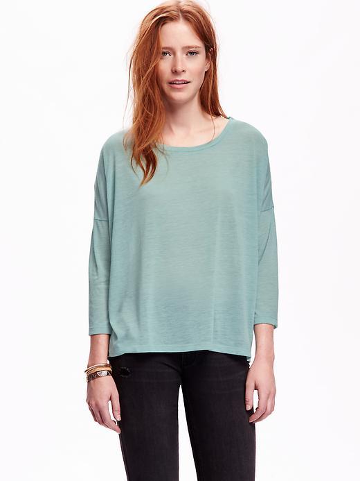 Old Navy Oversized Jersey Tee - Robins Egg Blue