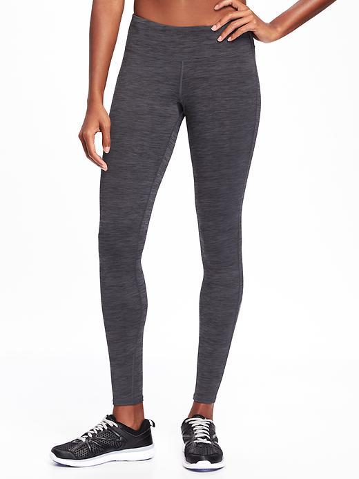 Old Navy Go Warm Reflective Running Tights For Women - Carbon Bottom