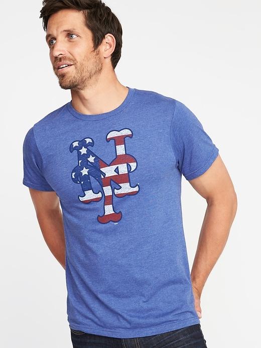 Old Navy Mens Mlb Americana Team Tee For Men New York Mets Size S