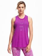 Old Navy Go Dry Performance Muscle Tank For Women - Opulent Iris