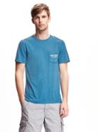 Old Navy Graphic Pocket Tee For Men - Estuary