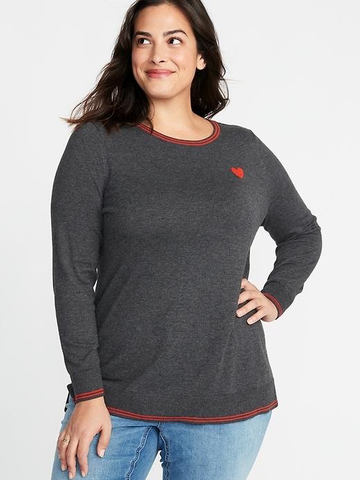 Old Navy Womens Classic Plus-size Crew-neck Sweater Charcoal Size 3x