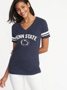 Old Navy Womens College Team Sleeve-stripe Tee For Women Penn State Size S