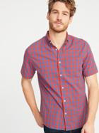 Slim-fit Built-in Flex Patterned Everyday Shirt For Men