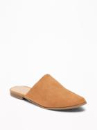 Old Navy Womens Sueded Flat Mules For Women Toffee Size 6